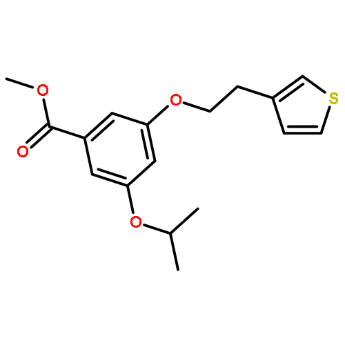 Benzoic acid, 3-(1-methylethoxy)-5-[2-(3-thienyl)ethoxy]-, methyl ester