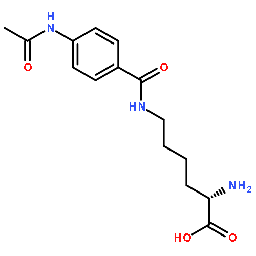 L-LYSINE, N6-[4-(ACETYLAMINO)BENZOYL]-