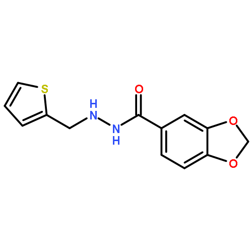 1,3-Benzodioxole-5-carboxylic acid, 2-(2-thienylmethyl)hydrazide