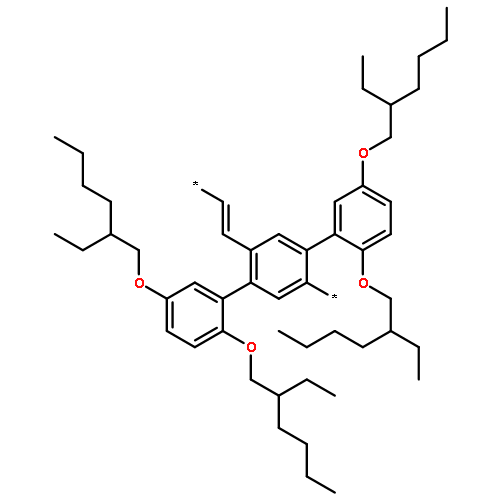 Poly[[2,2'',5,5''-tetrakis[(2-ethylhexyl)oxy][1,1':4',1''-terphenyl]-2',5'-diyl]-1
,2-ethenediyl]