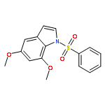 1H-INDOLE, 5,7-DIMETHOXY-1-(PHENYLSULFONYL)-