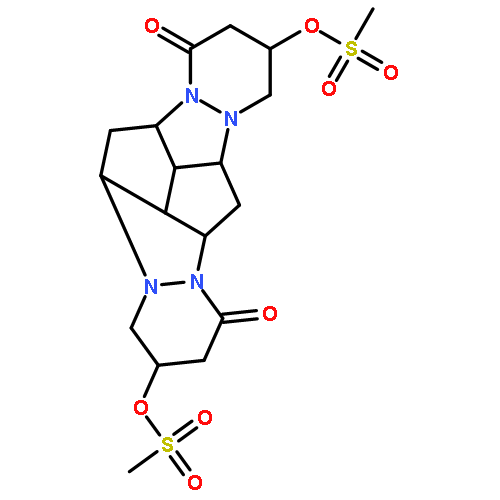 PENTALENO[1'',6'':3,4,5;3'',4'':3',4',5']DIPYRAZOLO[1,2-A:1',2'-A']DIPYRIDAZINE-1,8(2H,9H)-DIONE, DODECAHYDRO-3,10-BIS[(METHYLSULFONYL)OXY]-