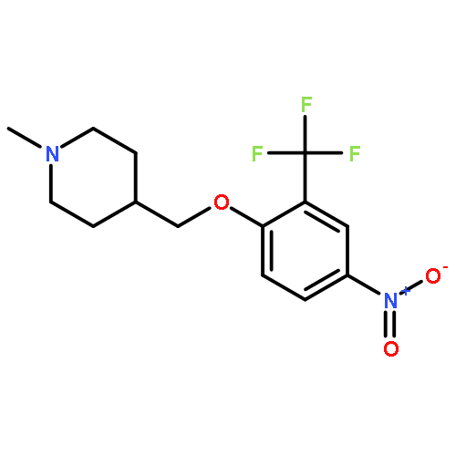 Piperidine, 1-methyl-4-[[4-nitro-2-(trifluoromethyl)phenoxy]methyl]-