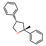 Furan, tetrahydro-2-methyl-2,4-diphenyl-, (2R,4S)-rel-