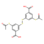 BENZOIC ACID, 3,3'-DITHIOBIS[5-(ACETYLTHIO)-