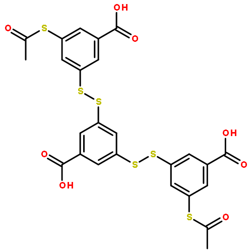 Benzoic acid, 3,5-bis[[3-(acetylthio)-5-carboxyphenyl]dithio]-