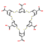 2,3,9,10,16,17,23,24,30,31,37,38-Dodecathiaheptacyclo[37.3.1.14,8.11
1,15.118,22.125,29.132,36]octatetraconta-1(43),4,6,8(48),11,13,15(47),18,2
0,22(46),25,27,29(45),32,34,36(44),39,41-octadecaene-6,13,20,27,34
,41-hexacarboxylic acid