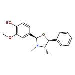 PHENOL, 4-[(2R,4S,5R)-3,4-DIMETHYL-5-PHENYL-2-OXAZOLIDINYL]-2-METHOXY-