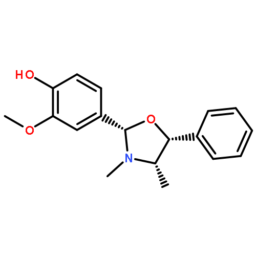 PHENOL, 4-[(2S,4S,5R)-3,4-DIMETHYL-5-PHENYL-2-OXAZOLIDINYL]-2-METHOXY-