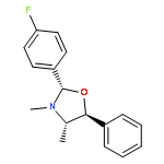 Oxazolidine, 2-(4-fluorophenyl)-3,4-dimethyl-5-phenyl-, (2S,4S,5S)-