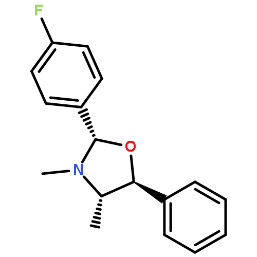 Oxazolidine, 2-(4-fluorophenyl)-3,4-dimethyl-5-phenyl-, (2S,4S,5S)-