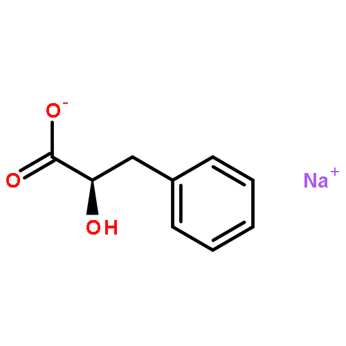 Benzenepropanoic acid, a-hydroxy-, sodium salt (1:1), (aR)-