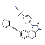 2-methyl-2-[4-[3-methyl-2-oxo-8-(2-pyridin-3-ylethynyl)imidazo[4,5-c]quinolin-1-yl]phenyl]propanenitrile