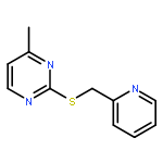 PYRIMIDINE, 4-METHYL-2-[(2-PYRIDINYLMETHYL)THIO]-