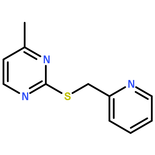 PYRIMIDINE, 4-METHYL-2-[(2-PYRIDINYLMETHYL)THIO]-