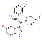 1H-Indole, 3,3'-[(4-methoxyphenyl)methylene]bis[5-bromo-