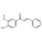 2-Propen-1-one, 1-(4-hydroxy-3-methoxyphenyl)-3-phenyl-