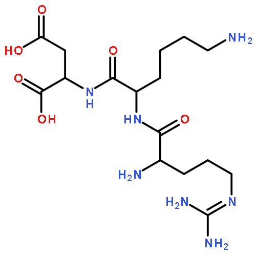 (2s)-2-[[(2s)-6-amino-2-[[(2s)-2-amino-5-(diaminomethylideneamino)pentanoyl]amino]hexanoyl]amino]butanedioic Acid