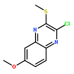 QUINOXALINE, 2-CHLORO-6-METHOXY-3-(METHYLTHIO)-