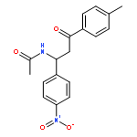 Acetamide, N-[3-(4-methylphenyl)-1-(4-nitrophenyl)-3-oxopropyl]-