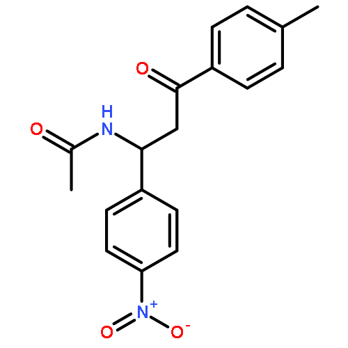 Acetamide, N-[3-(4-methylphenyl)-1-(4-nitrophenyl)-3-oxopropyl]-