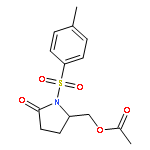 2-PYRROLIDINONE, 5-[(ACETYLOXY)METHYL]-1-[(4-METHYLPHENYL)SULFONYL]-