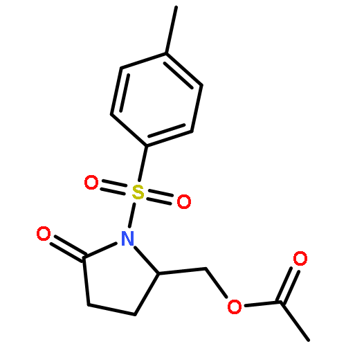 2-PYRROLIDINONE, 5-[(ACETYLOXY)METHYL]-1-[(4-METHYLPHENYL)SULFONYL]-