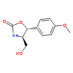 2-OXAZOLIDINONE, 4-(HYDROXYMETHYL)-5-(4-METHOXYPHENYL)-, (4R,5R)-