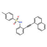 BENZENESULFONAMIDE, 4-METHYL-N-[2-(2-NAPHTHALENYLETHYNYL)PHENYL]-