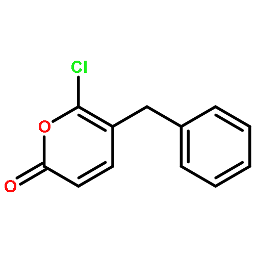 2H-Pyran-2-one, 6-chloro-5-(phenylmethyl)-