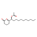 2H-Pyran-2-one, 6-[(1S)-1-(acetyloxy)undecyl]tetrahydro-, (6R)-