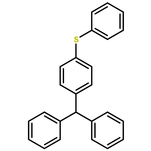 BENZENE, 1-(DIPHENYLMETHYL)-4-(PHENYLTHIO)-