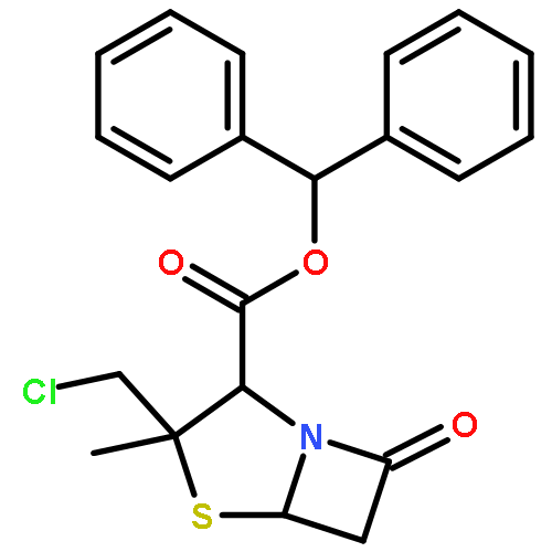 (2S,5R)-3α-Chloromethyl-3-methyl-7-oxo-4-thia-1-azabicyclo[3.2.0]heptane-2β-carboxylic acid benzhydryl ester