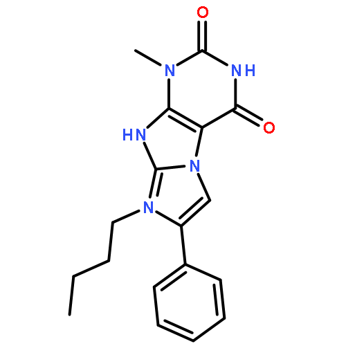 8-butyl-1-methyl-7-phenyl-1H-imidazo[2,1-f]purine-2,4(3H,8H)-dione