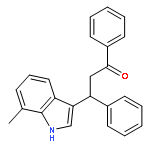 1-PROPANONE, 3-(7-METHYL-1H-INDOL-3-YL)-1,3-DIPHENYL-