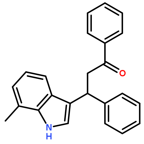 1-PROPANONE, 3-(7-METHYL-1H-INDOL-3-YL)-1,3-DIPHENYL-