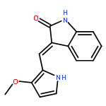 2H-Indol-2-one, 1,3-dihydro-3-[(3-methoxy-1H-pyrrol-2-yl)methylene]-