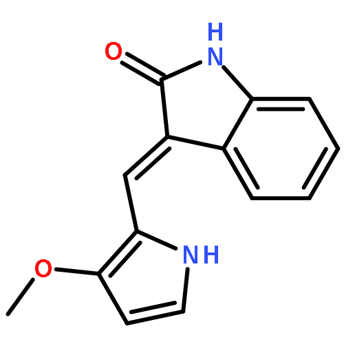 2H-Indol-2-one, 1,3-dihydro-3-[(3-methoxy-1H-pyrrol-2-yl)methylene]-