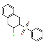 NAPHTHALENE, 2-CHLORO-1,2,3,4-TETRAHYDRO-3-(PHENYLSULFONYL)-