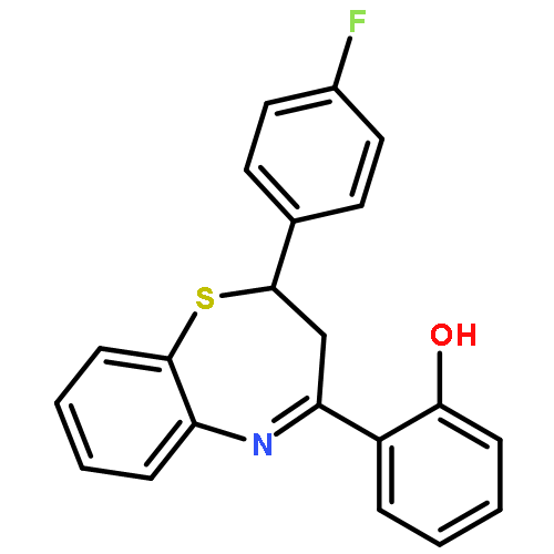 Phenol, 2-[2-(4-fluorophenyl)-2,3-dihydro-1,5-benzothiazepin-4-yl]-