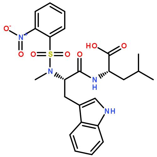 L-LEUCINE, N-METHYL-N-[(2-NITROPHENYL)SULFONYL]-L-TRYPTOPHYL-