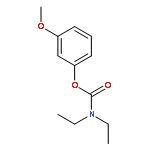 Carbamic acid, diethyl-, 3-methoxyphenyl ester