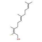 2,6,10-Dodecatrien-1-ol, 2-fluoro-3,7,11-trimethyl-, (2E,6E)-