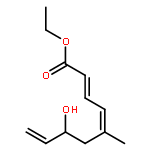 2,4,8-Nonatrienoic acid, 7-hydroxy-5-methyl-, ethyl ester, (2E,4Z)-