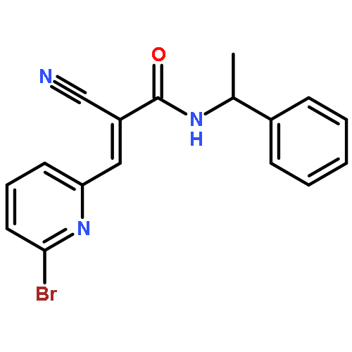 (S,E)-3-(6-Bromopyridin-2-yl)-2-cyano-N-(1-phenylethyl)acrylamide