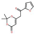 4H-1,3-DIOXIN-4-ONE, 6-[2-(2-FURANYL)-2-OXOETHYL]-2,2-DIMETHYL-