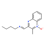 1-Butanamine, N-[(3-methyl-4-oxido-2-quinoxalinyl)methylene]-