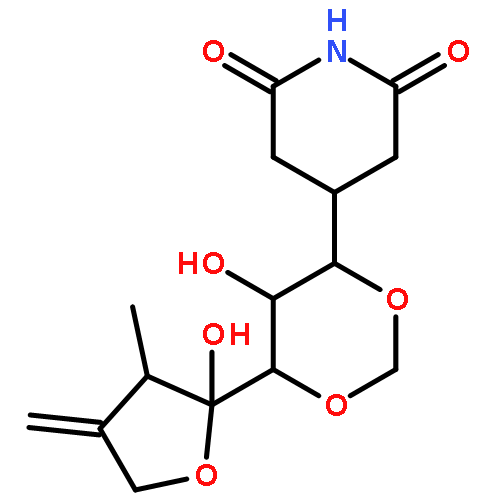 4-[5-hydroxy-6-(2-hydroxy-3-methyl-4-methylideneoxolan-2-yl)-1,3-dioxan-4-yl]piperidine-2,6-dione