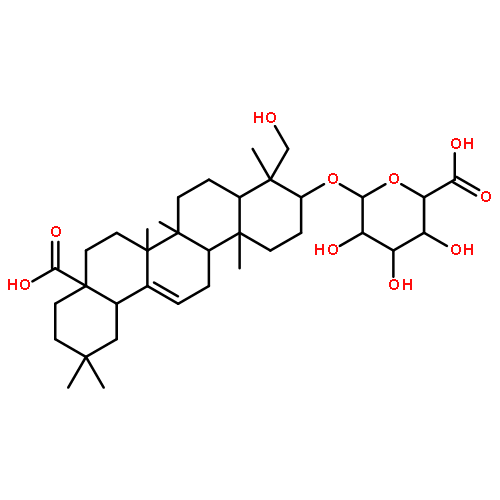 (3beta)-23,28-dihydroxy-28-oxoolean-12-en-3-yl beta-D-glucopyranosiduronic acid