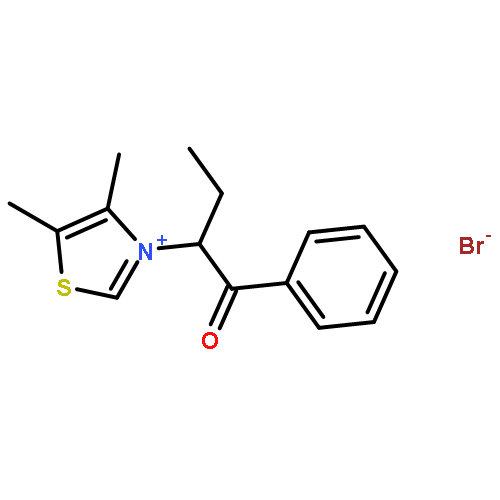 Thiazolium, 3-(1-benzoylpropyl)-4,5-dimethyl-, bromide